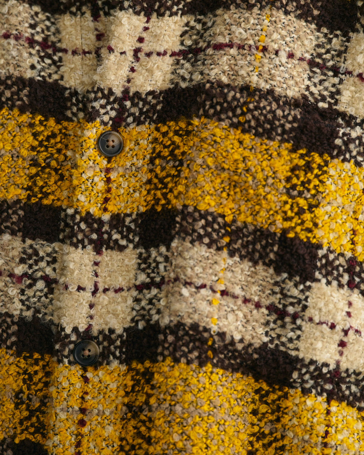 Camicia a quadri Boucl&eacute; oversize