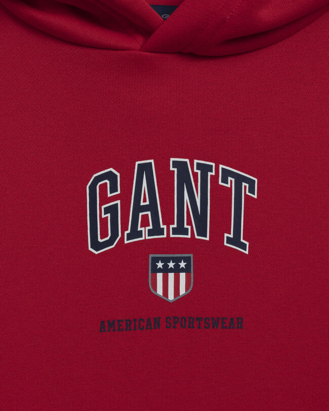 Felpa Retro Shield con cappuccio teens