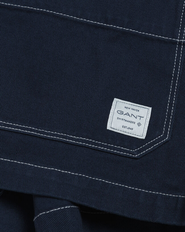 Camicia giacca in twill di cotone biologico