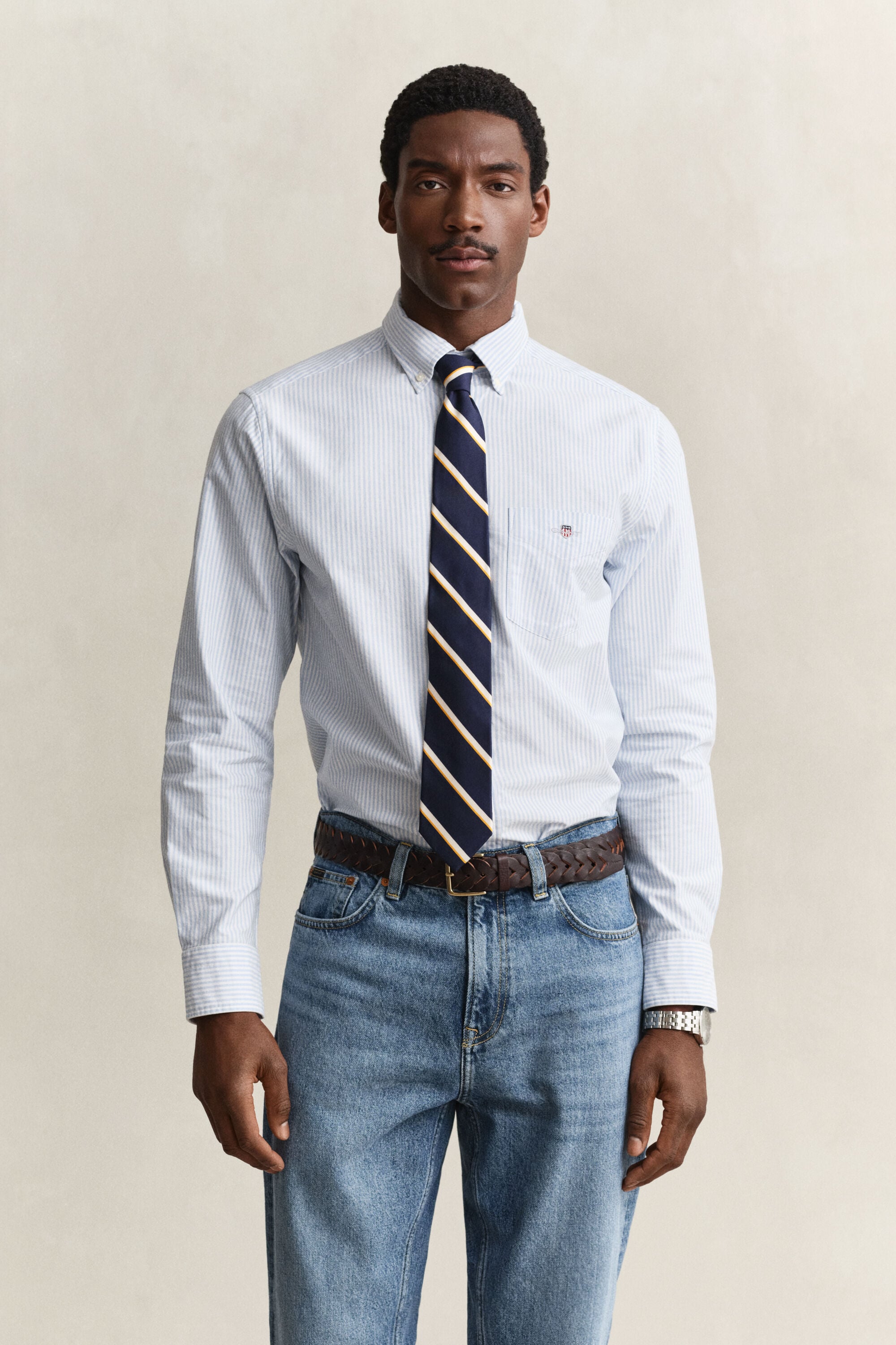 Camicia Oxford a righe Classic regular