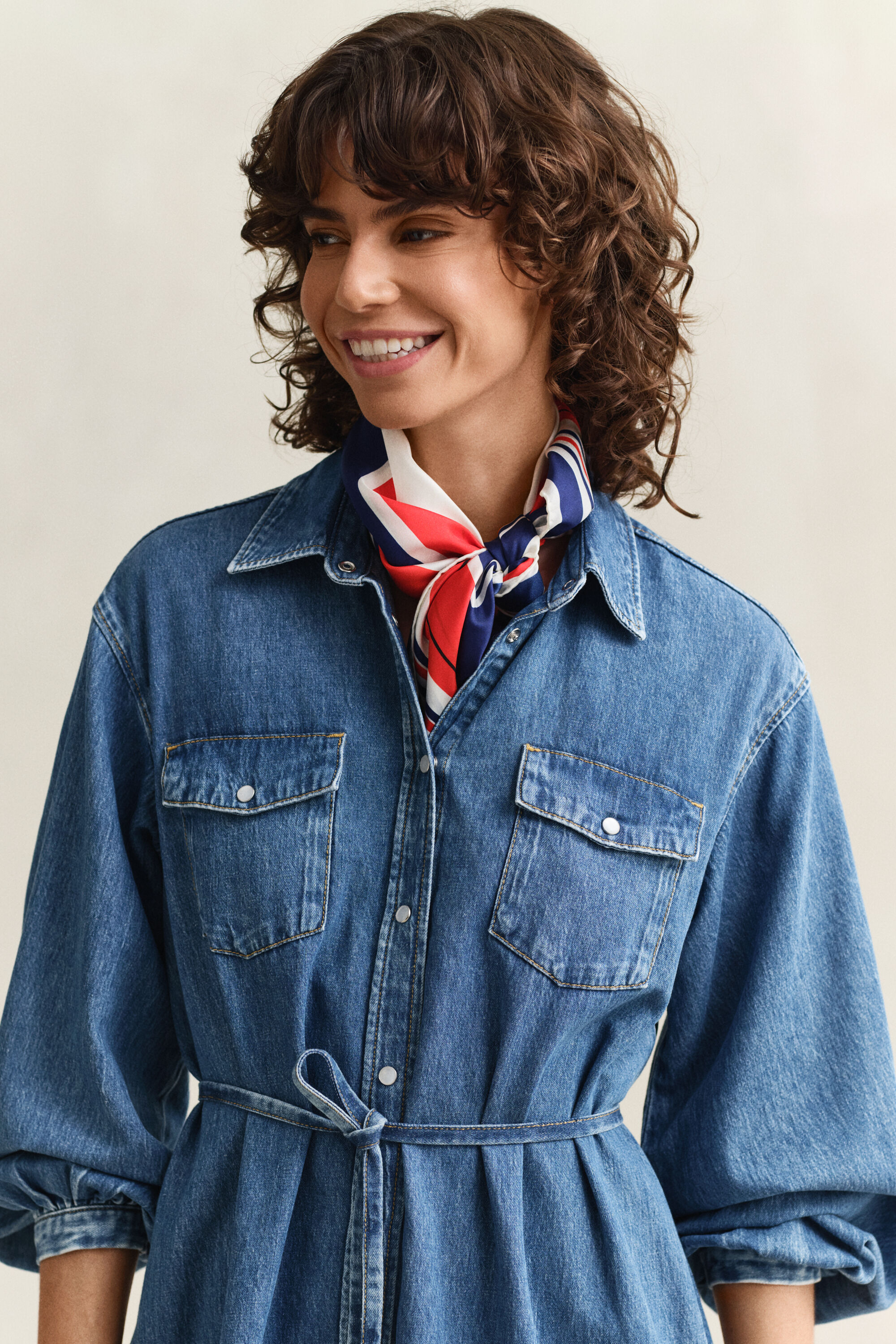 Abito chemisier in denim