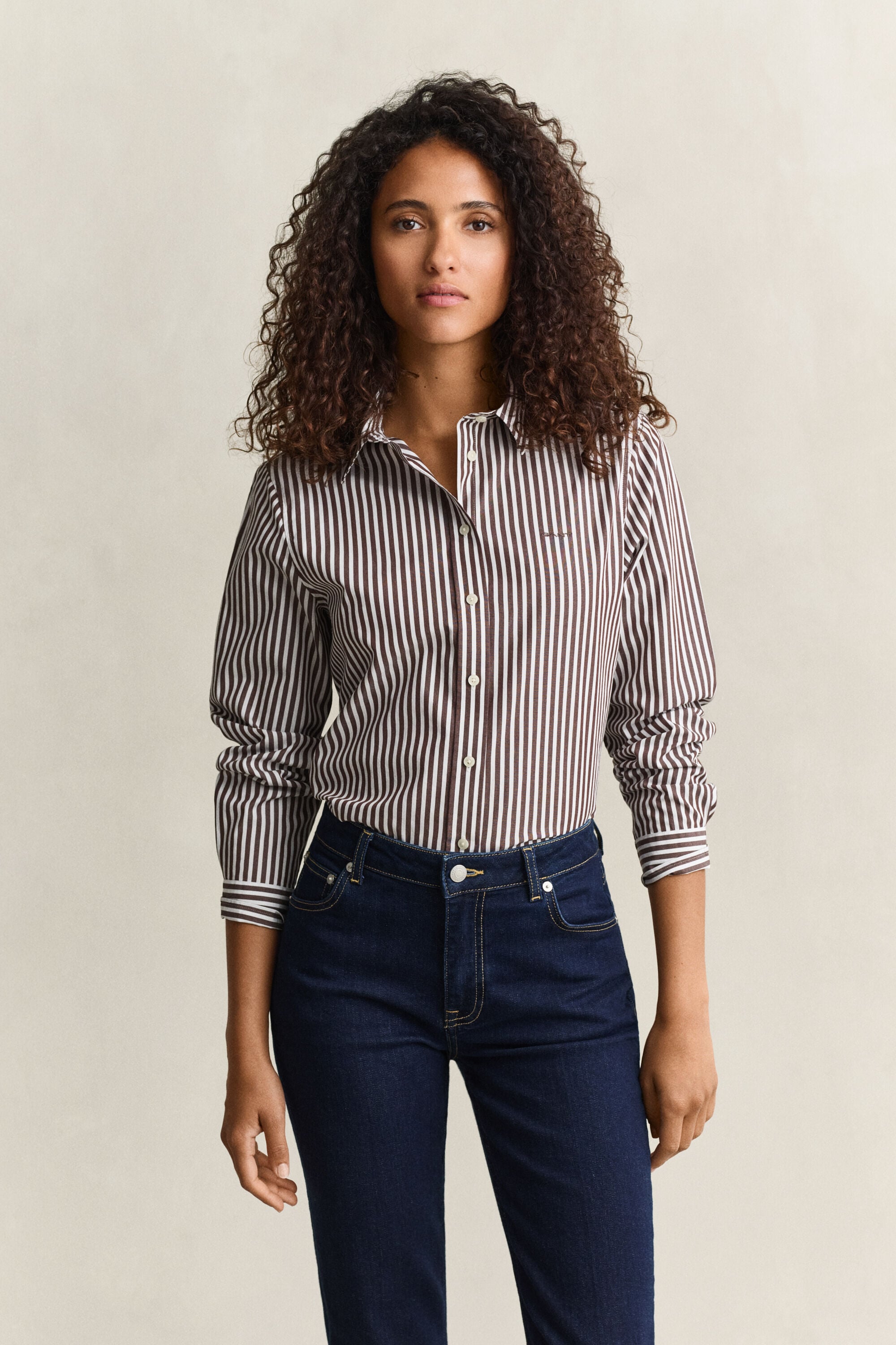 Camicia in popeline a righe Classic regular