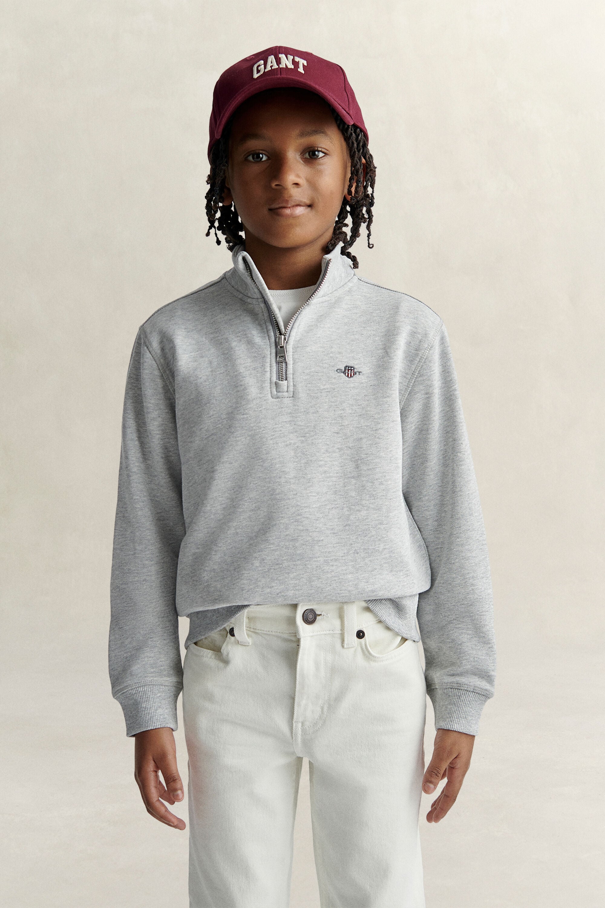 Felpa Shield con zip corta Teen Boys