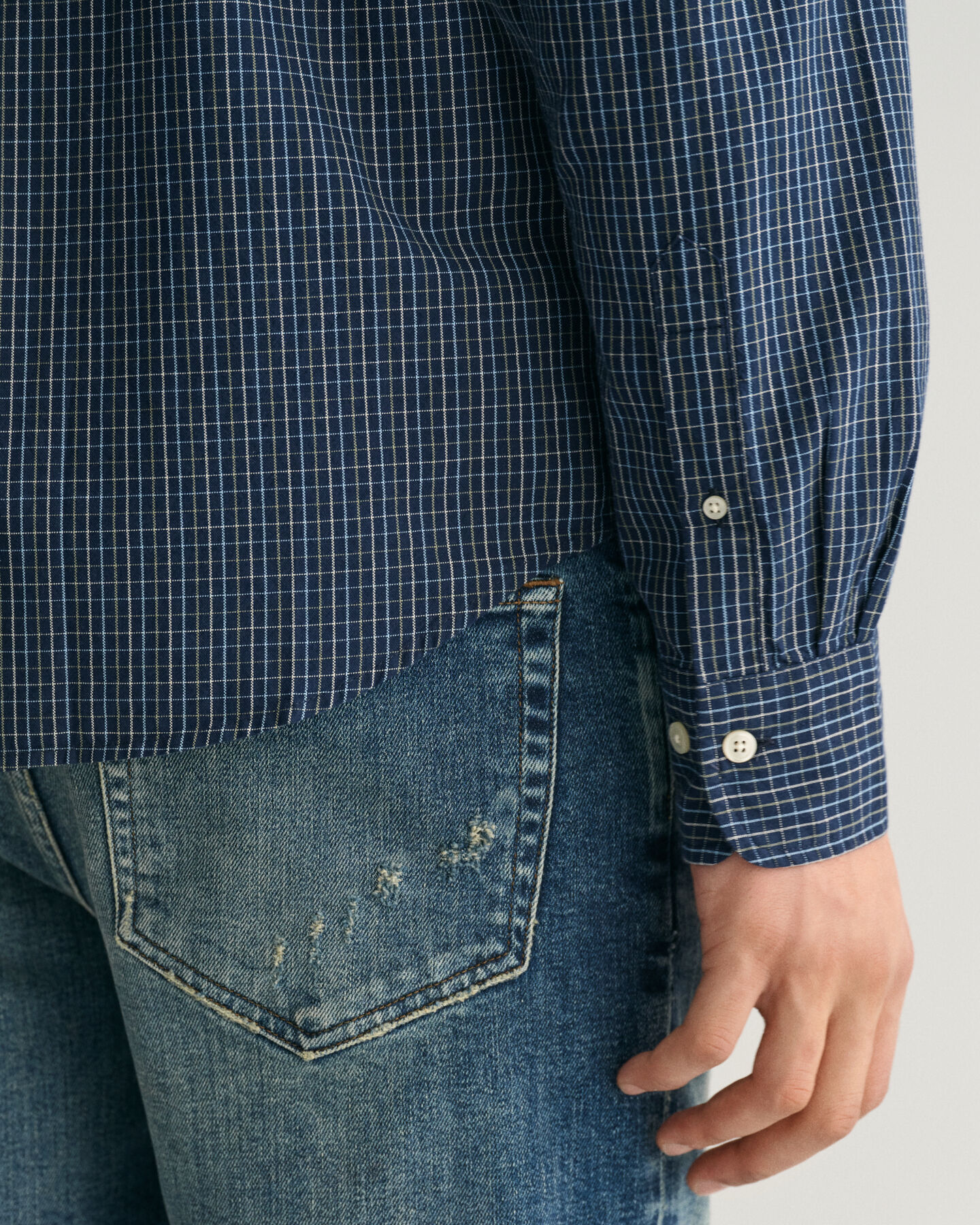 Camicia Oxford Tattersall Archive regular fit