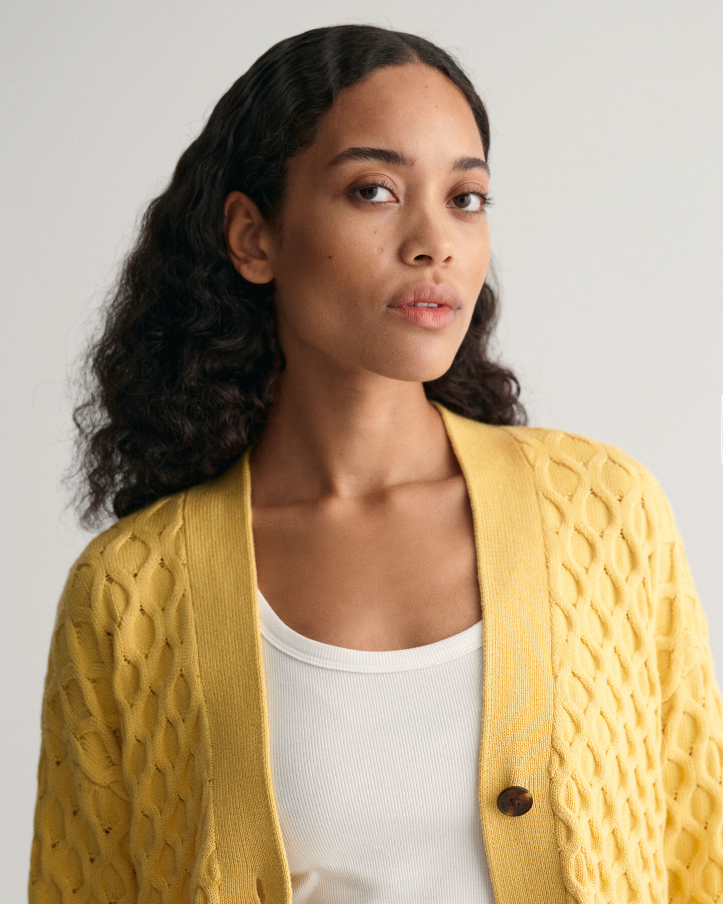 Cardigan in maglia testurizzata