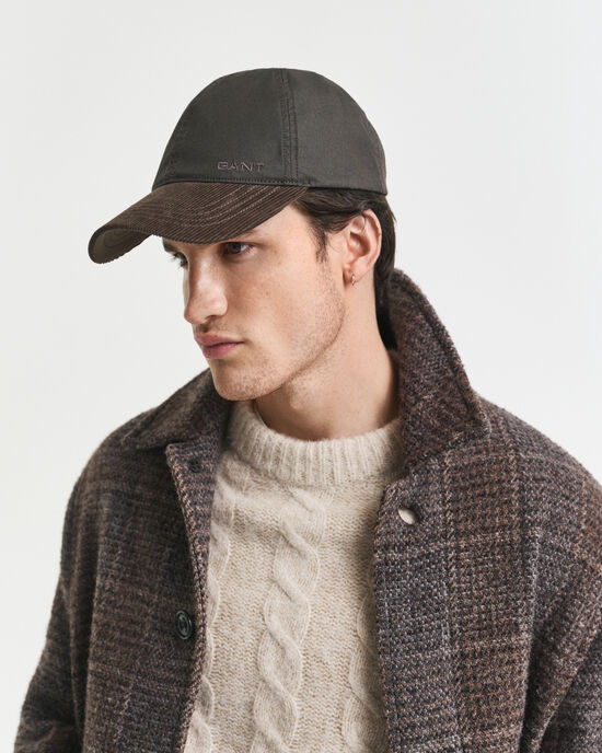 Cappellino in cotone cerato