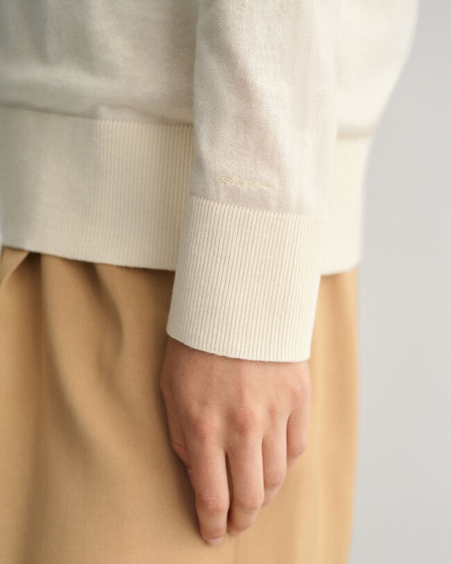 Maglia con scollo a V lavorata a maglia fine