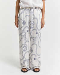 Pantaloni con coulisse stampa Sailing relaxed fit