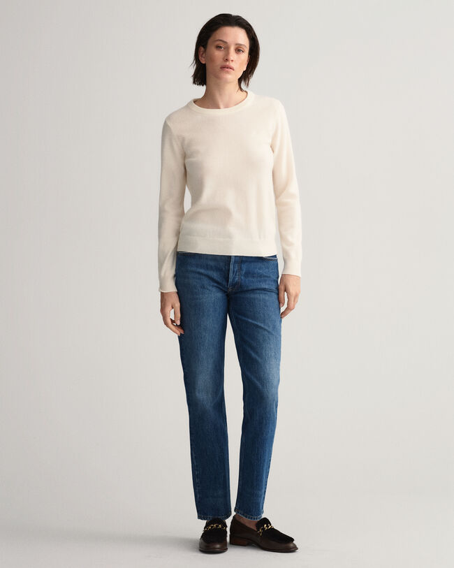 Maglia girocollo in lana d&rsquo;agnello extrafine