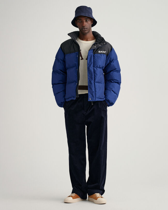 Giacca imbottita a blocchi di colore