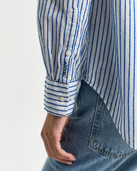 Camicia testurizzata a righe relaxed fit