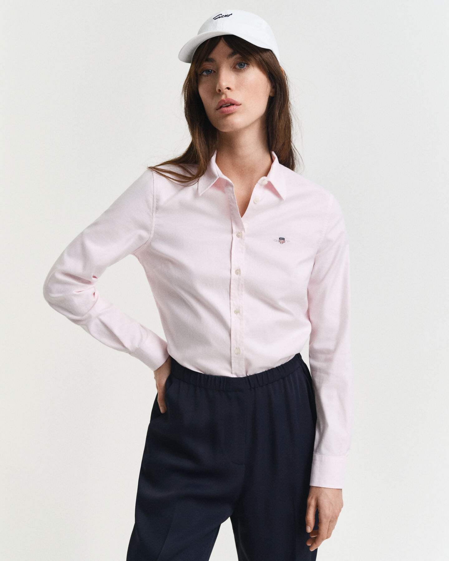 Camicia elasticizzata Oxford slim fit