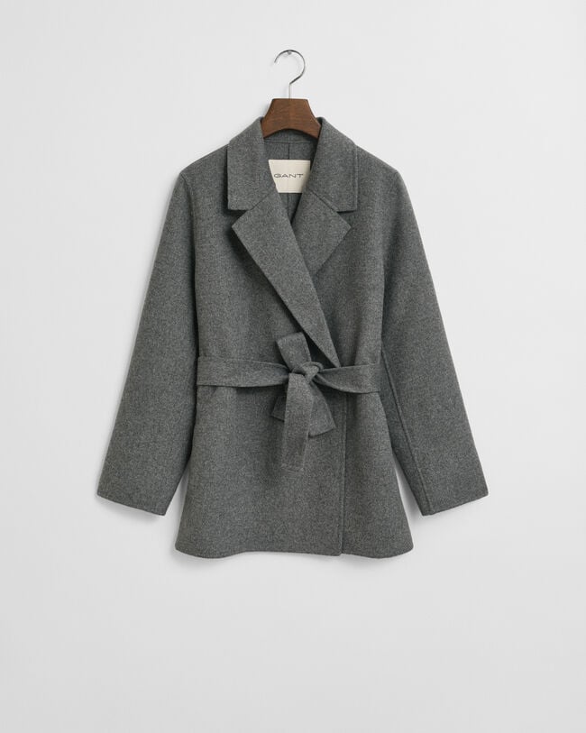 Giacca cucita a mano con cintura