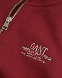 Felpa con zip corta stampa Teens