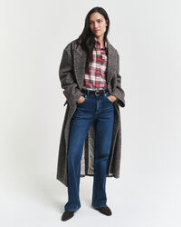 Camicia Oxford oversize a quadri