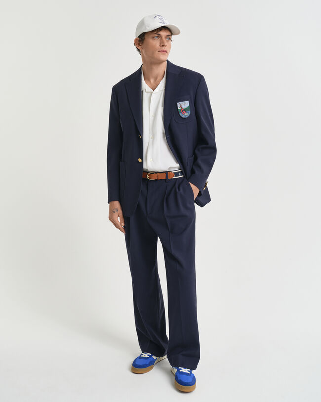 Blazer Club con stemma relaxed fit