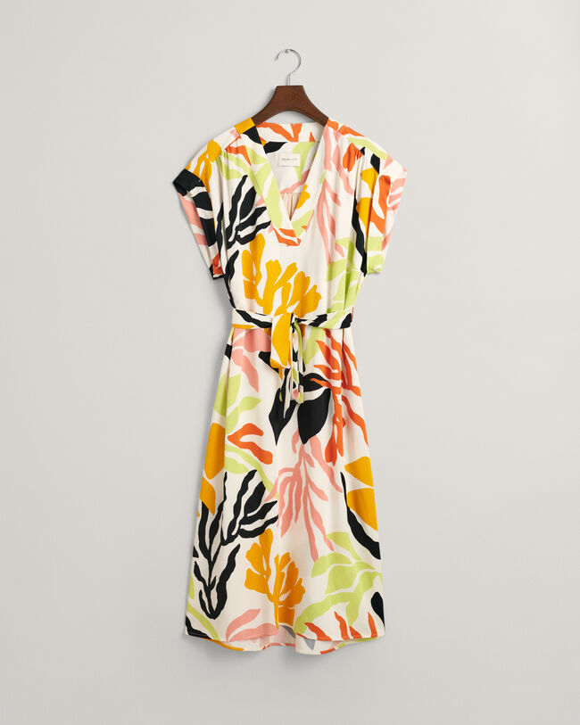 Abito a maniche corte Palm Print