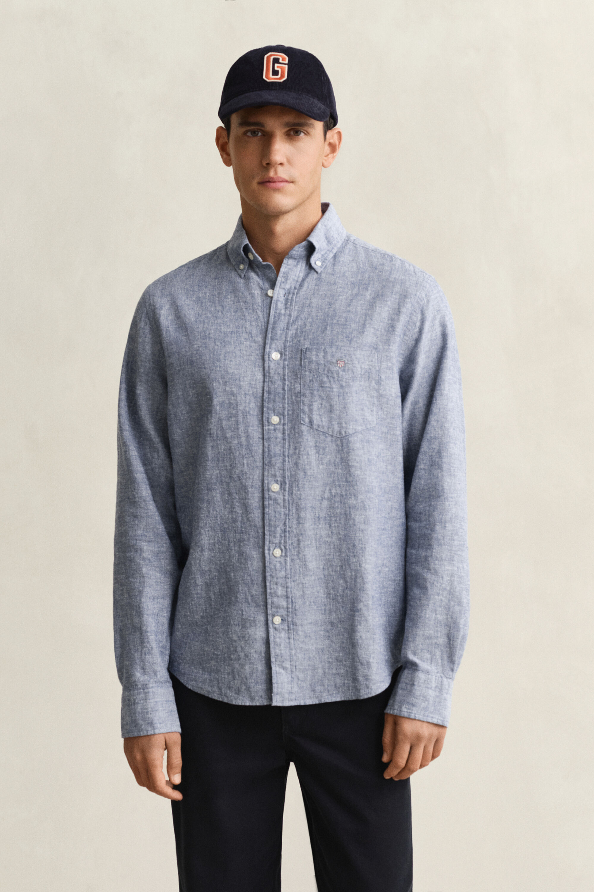 Camicia in misto lino