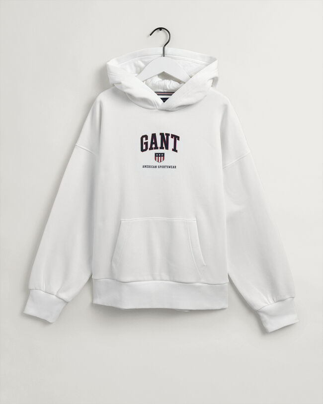 Felpa Retro Shield con cappuccio teens