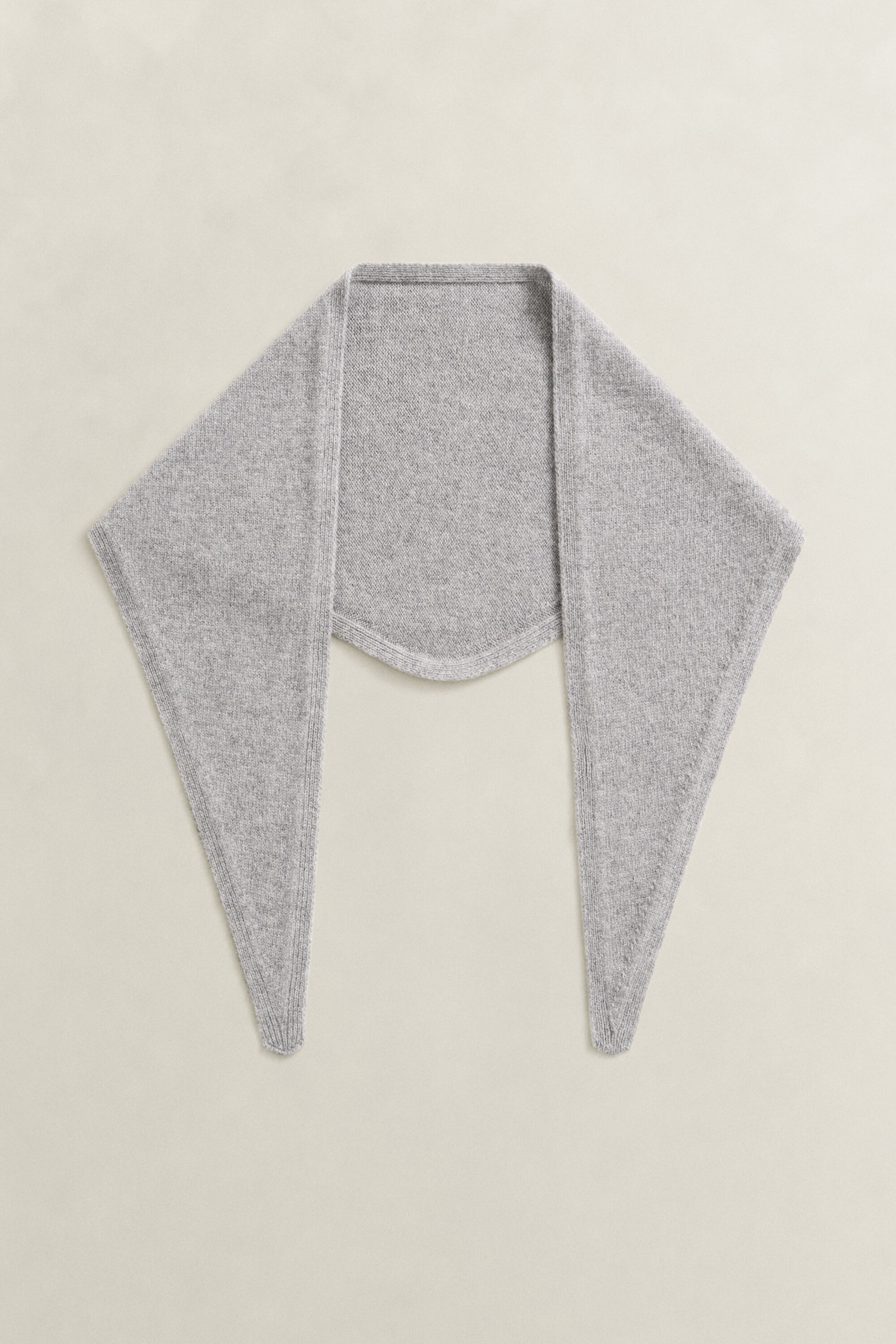 Sciarpa triangolare in lana e cashmere