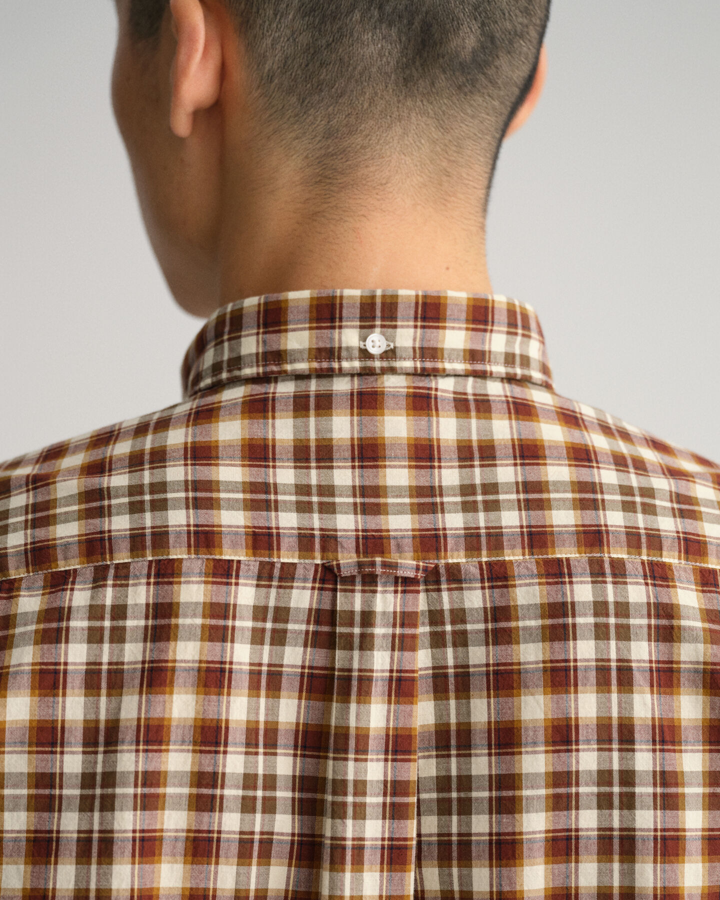 Camicia in broadcloth scozzese regular fit