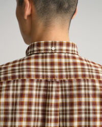 Camicia in broadcloth scozzese regular fit