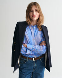 Camicia classica in popeline a righe regular fit