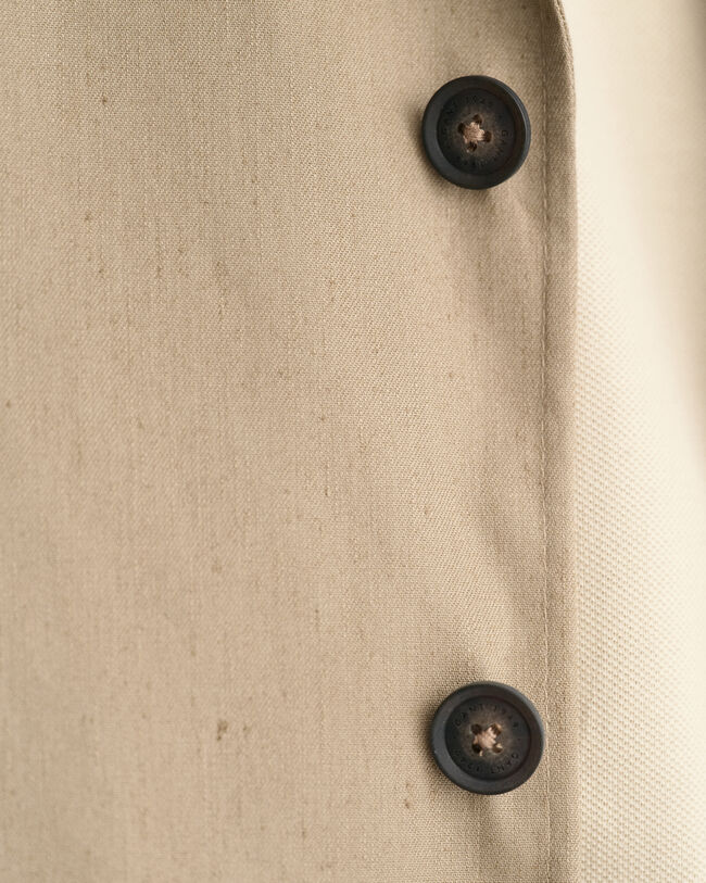 Blazer da abito in misto lino-cotone