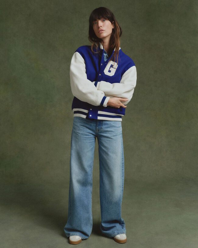 GANT Varsity Jacket in pelle