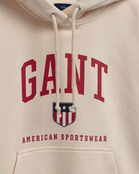 Felpa Retro Shield con cappuccio