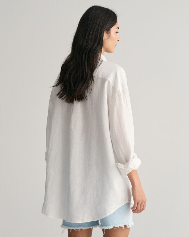 Camicia oversize in lino