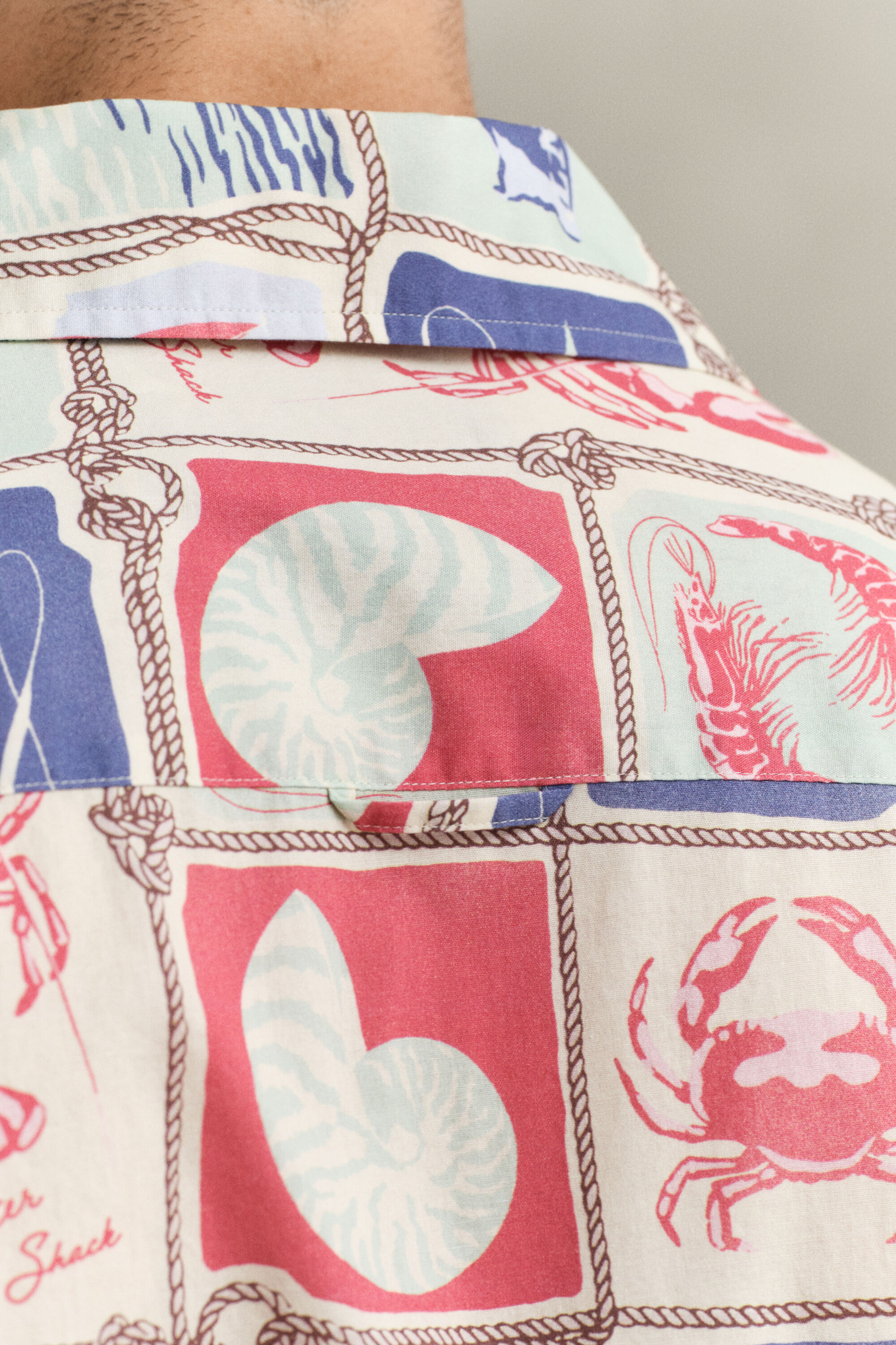 Camicia a maniche corte Nautical