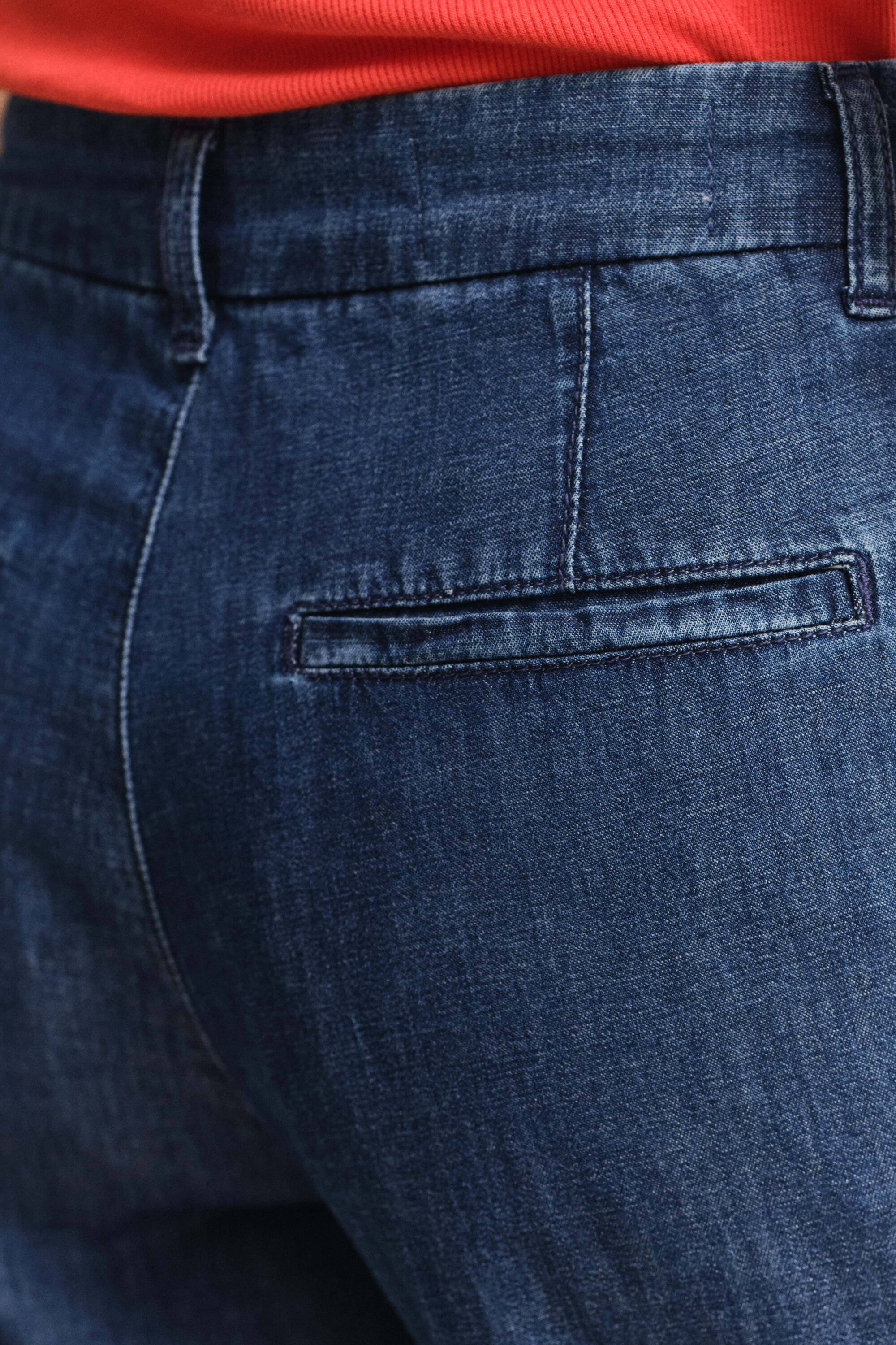 Jeans in lino e cotone