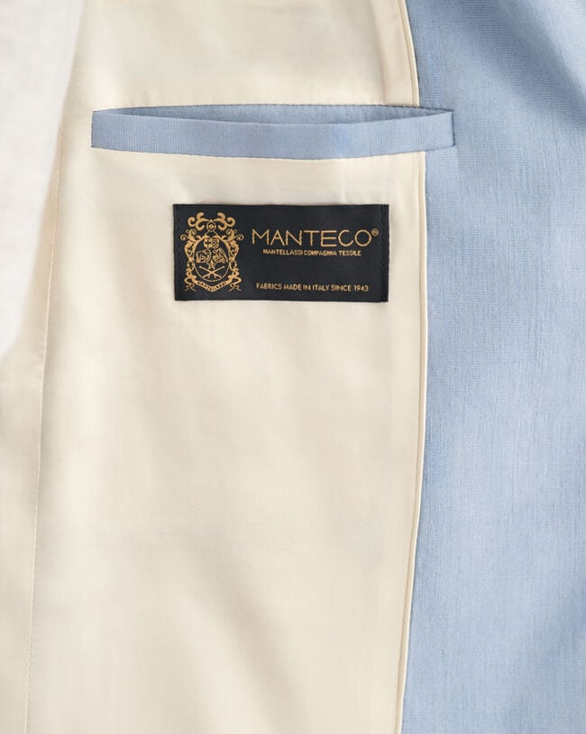 Blazer di lino elasticizzato regular fit