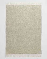 Coperta in lana con motivo a spina di pesce