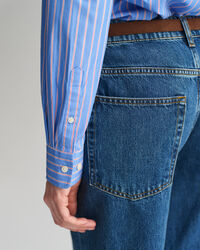 Camicia classica in popeline a righe regular fit