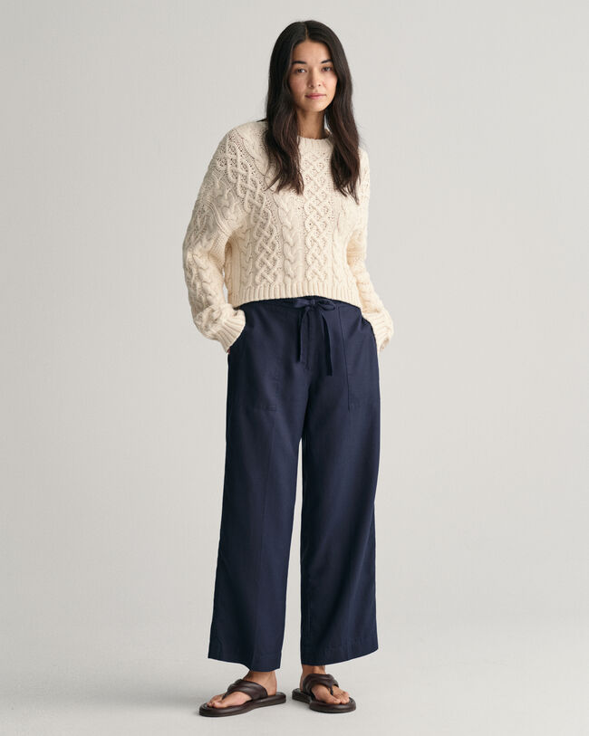 Pantaloni con cintura in vita relaxed fit