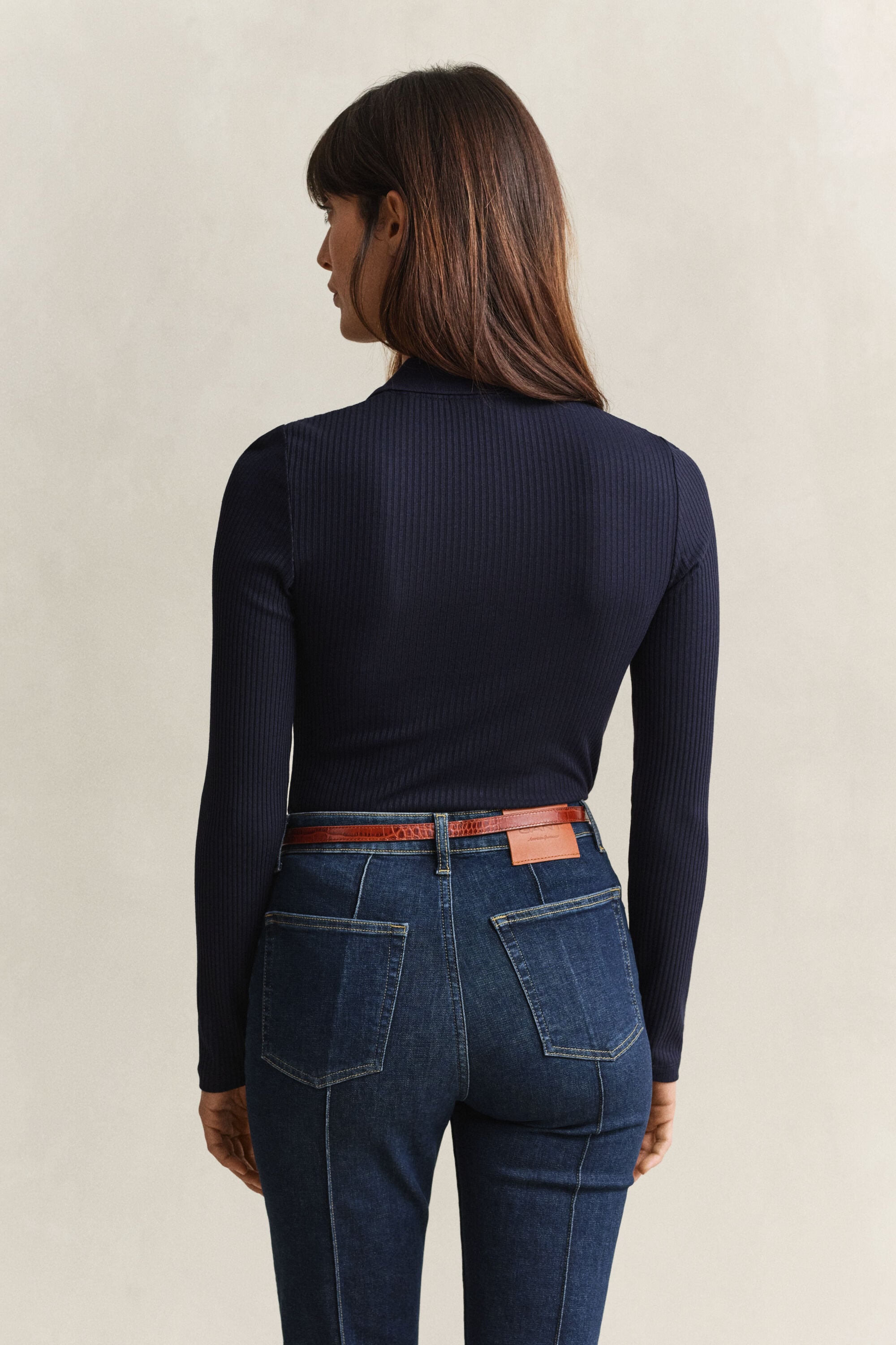 Polo slim fit a coste