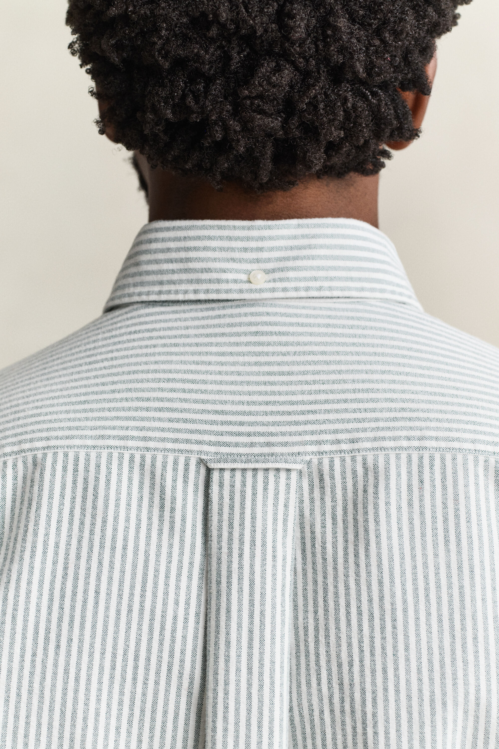Camicia Oxford spazzolata a righe