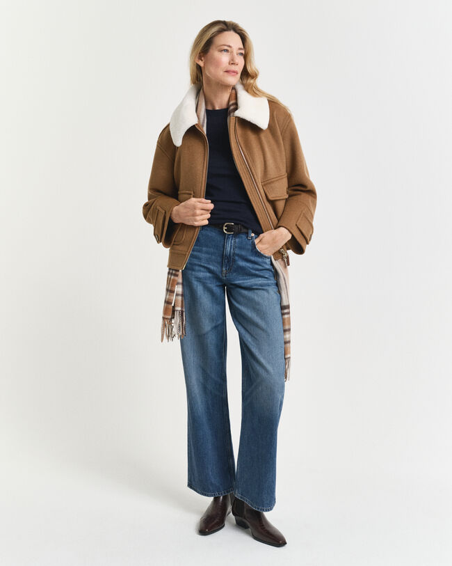 Maglia girocollo in finissima lana merino