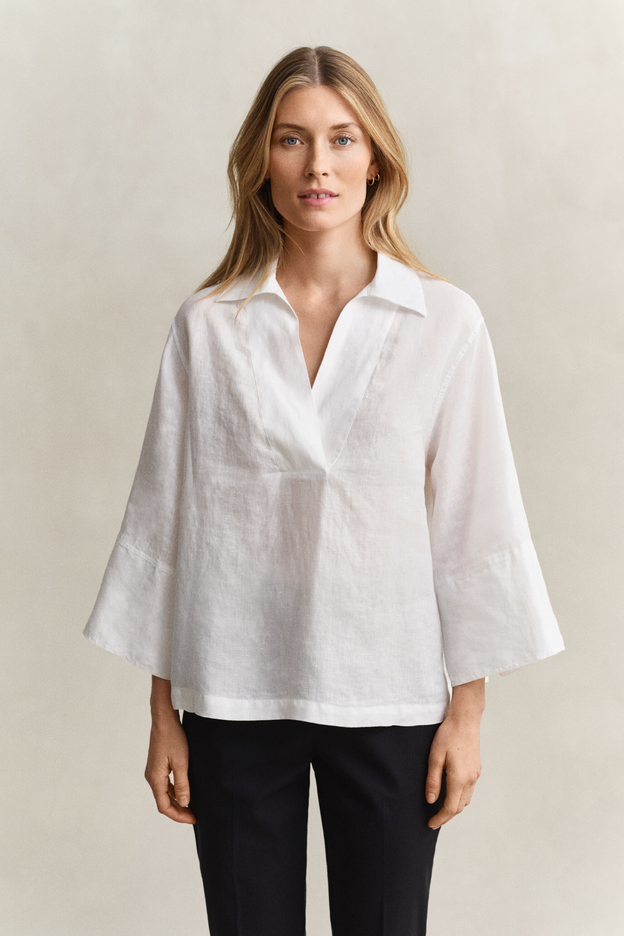 Camicia in lino Popover
