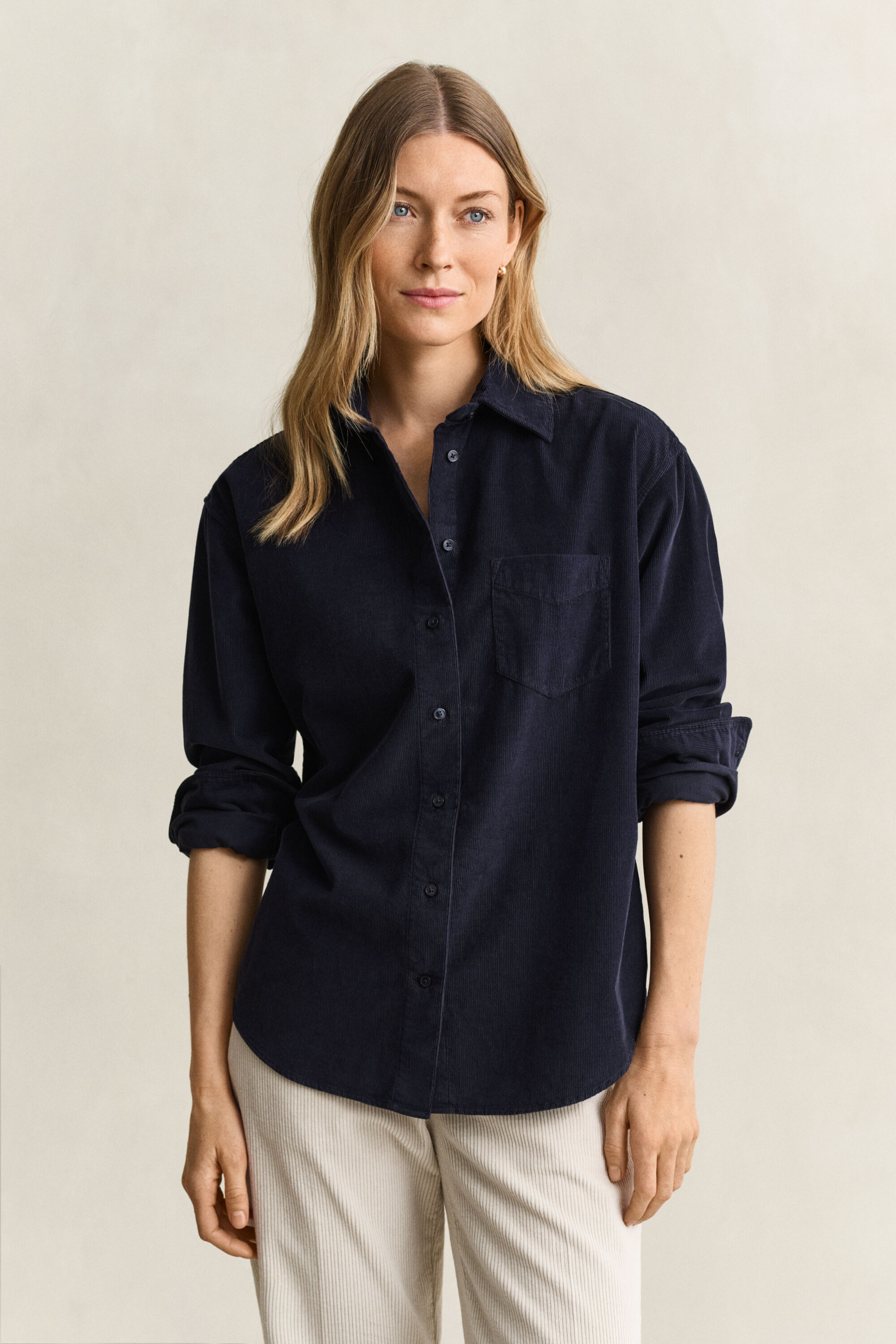 Camicia in velluto a coste relaxed