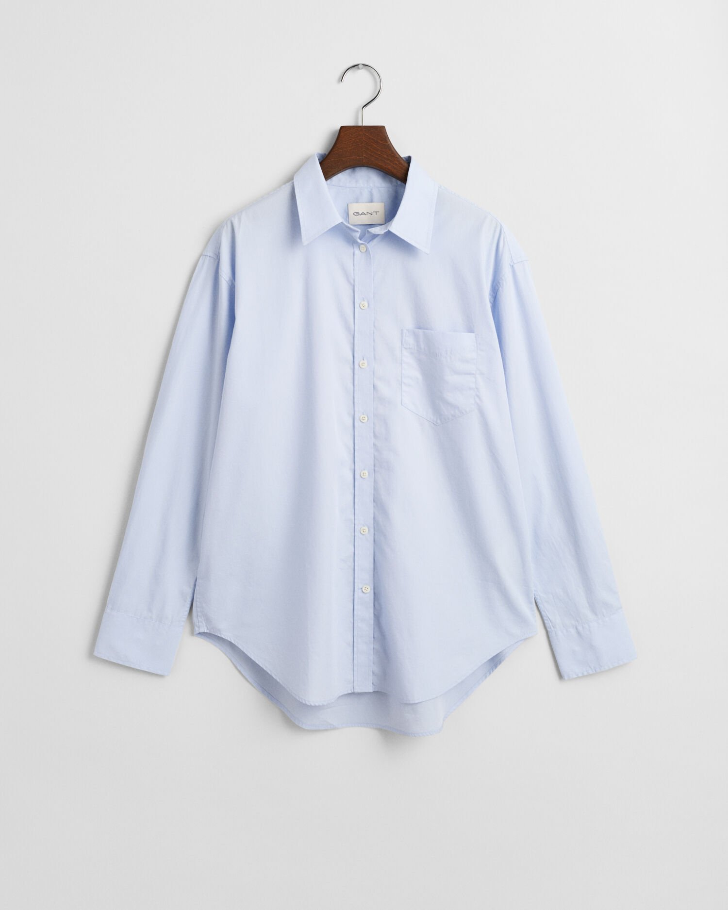 Camicia classica in popeline relaxed fit