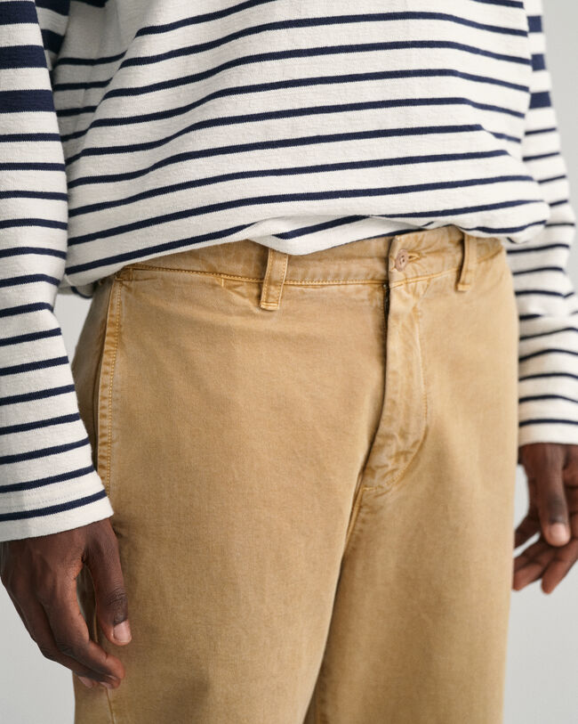 Pantaloni chino in twill straight fit