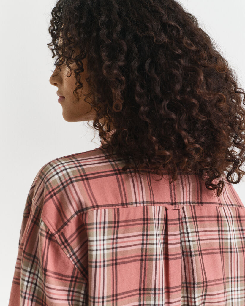 Camicia in flanella a quadri relaxed fit