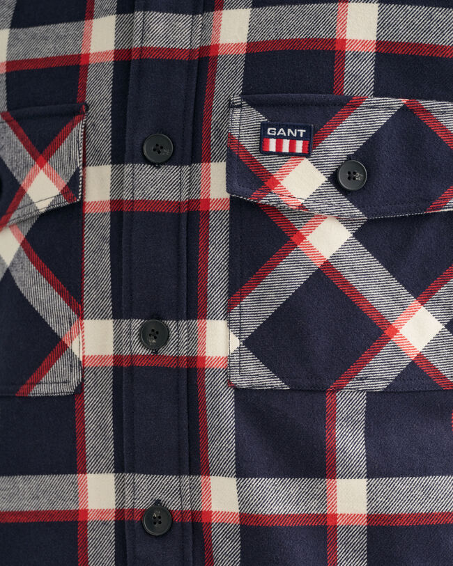 Camicia giacca in flanella a quadri