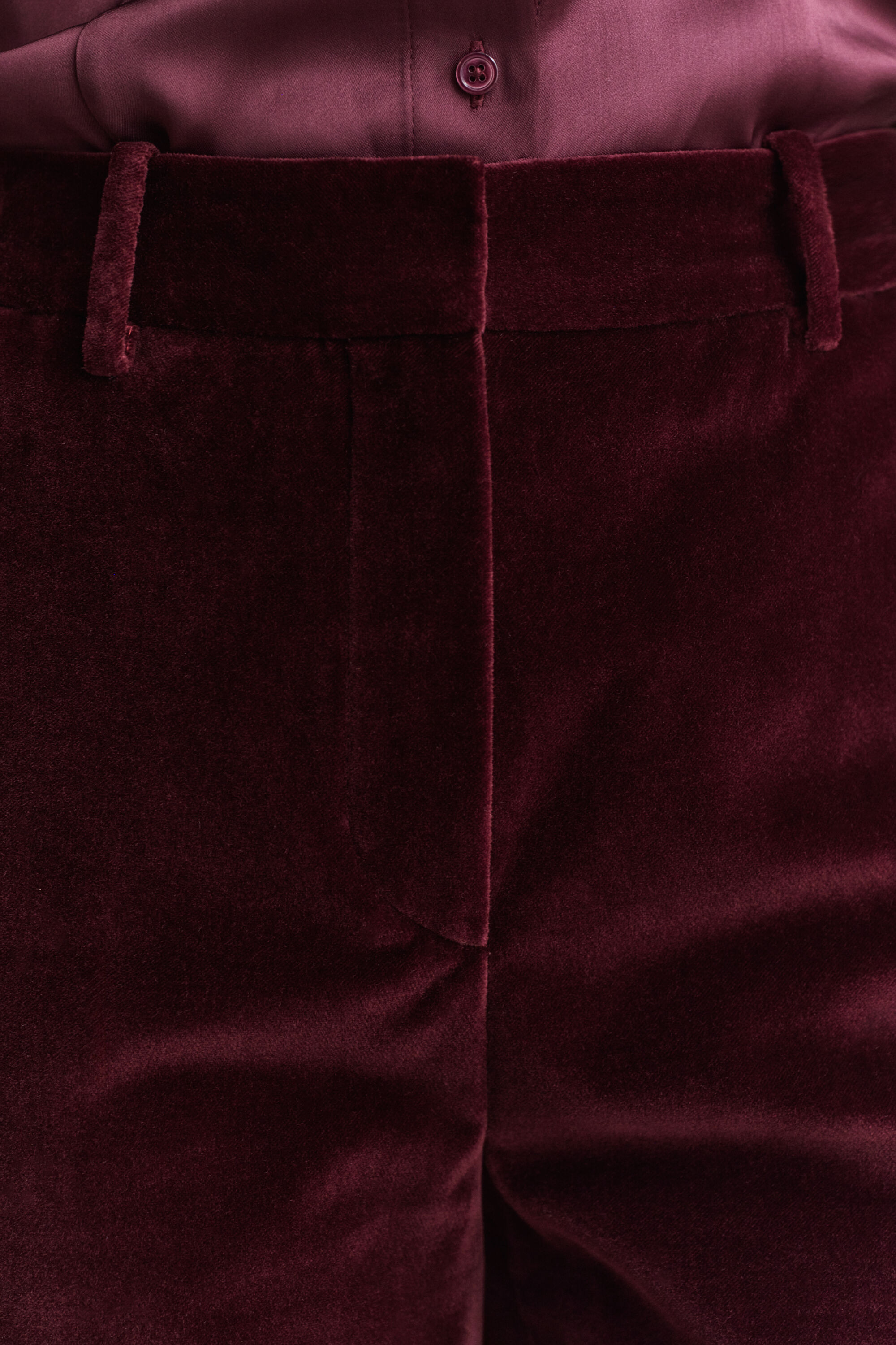 Pantaloni sartoriali in velluto