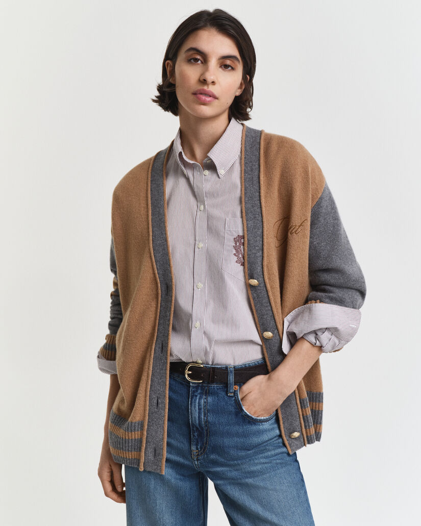 Cardigan GANT Varsity con scollo a V