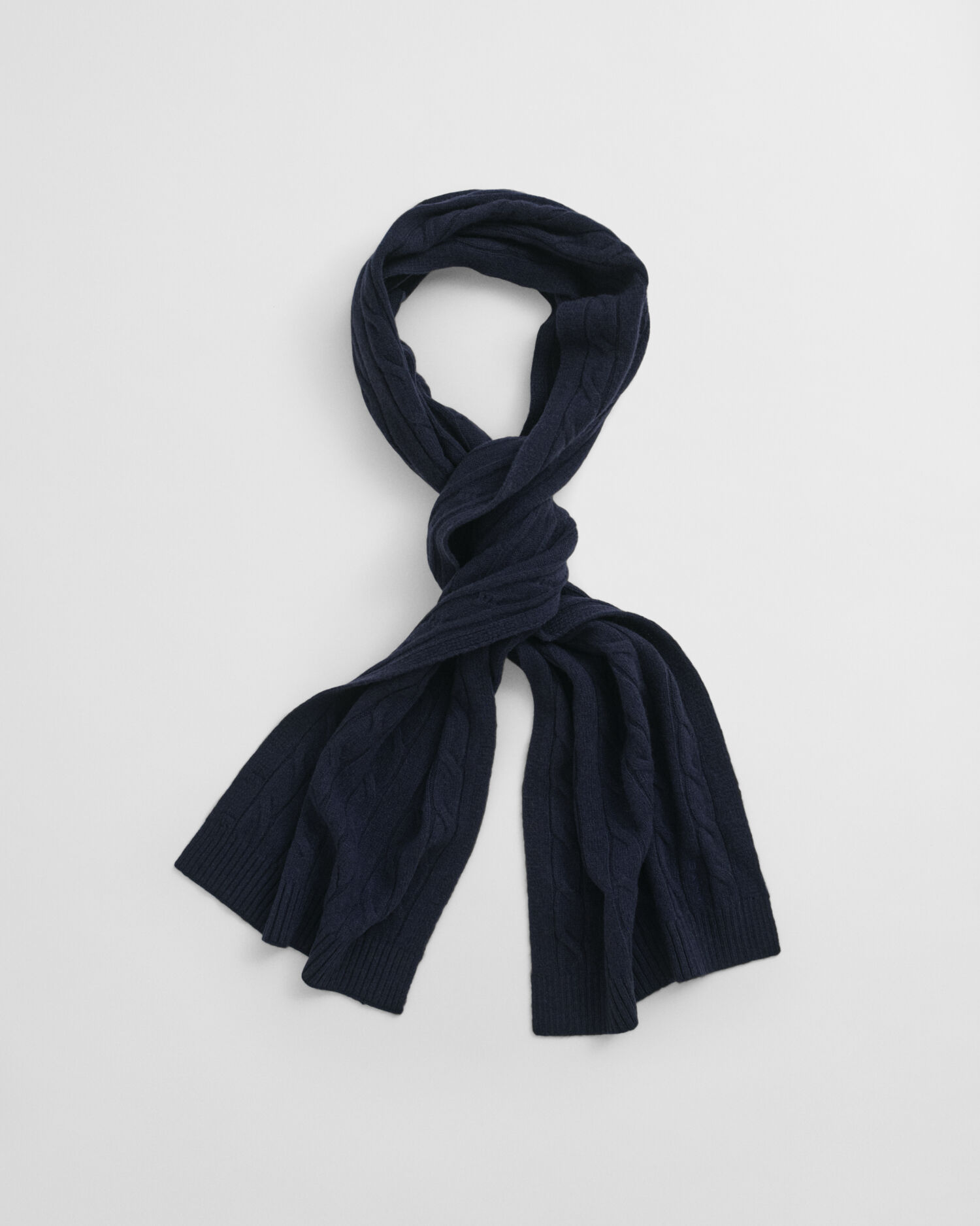 Sciarpa in lana a trecce