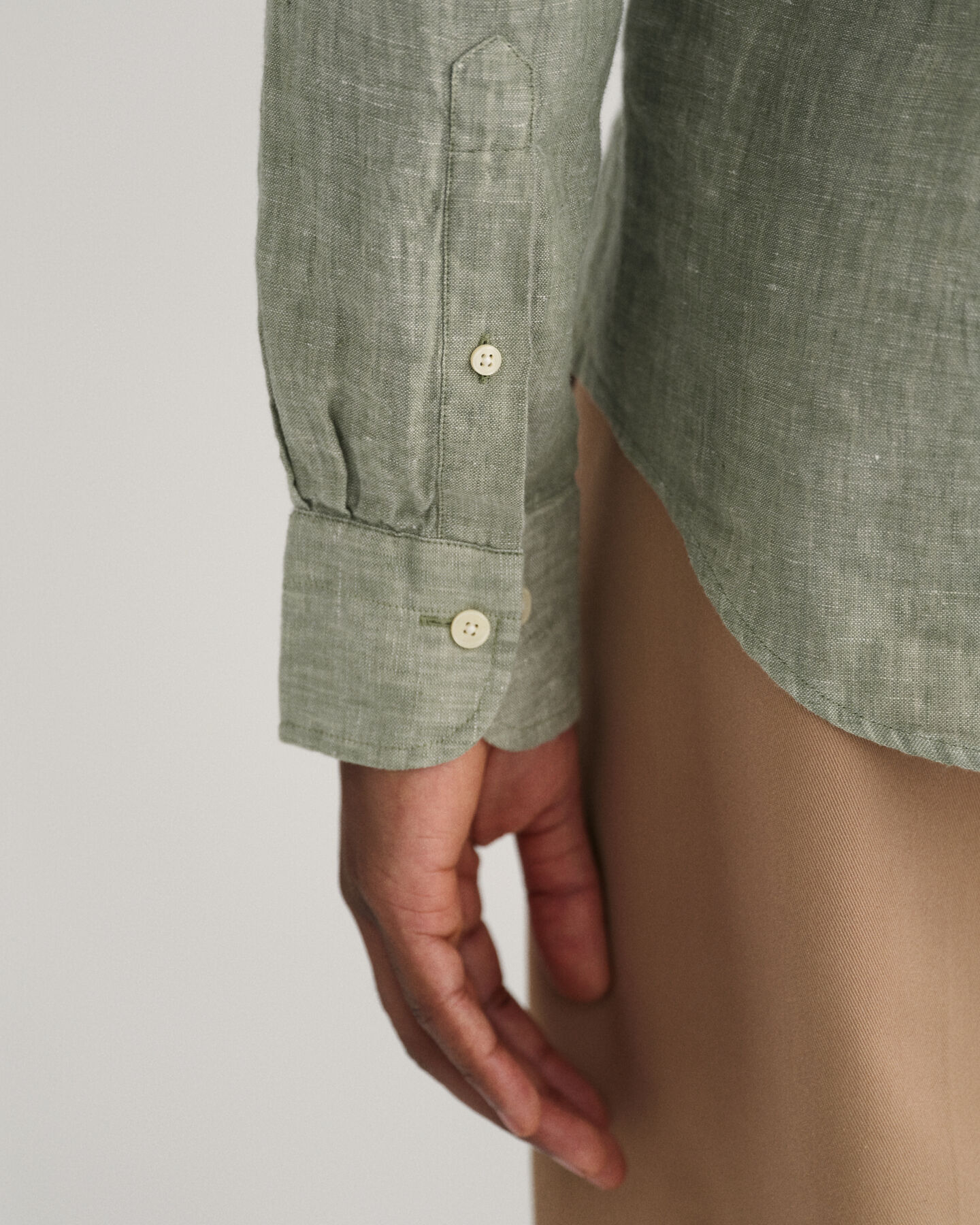 Camicia di lino slim fit